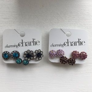 NWT! Charming Charlie Earring Sets